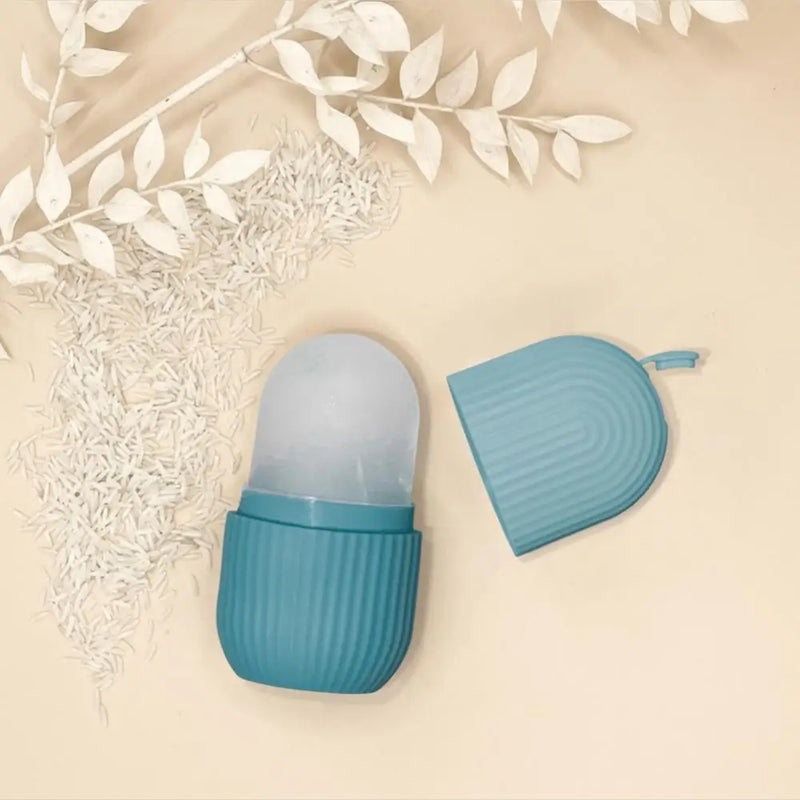 Massageador Facial de Gelo em Silicone – Rejuvenesce, Reduz Inchaço e Firma a Pele