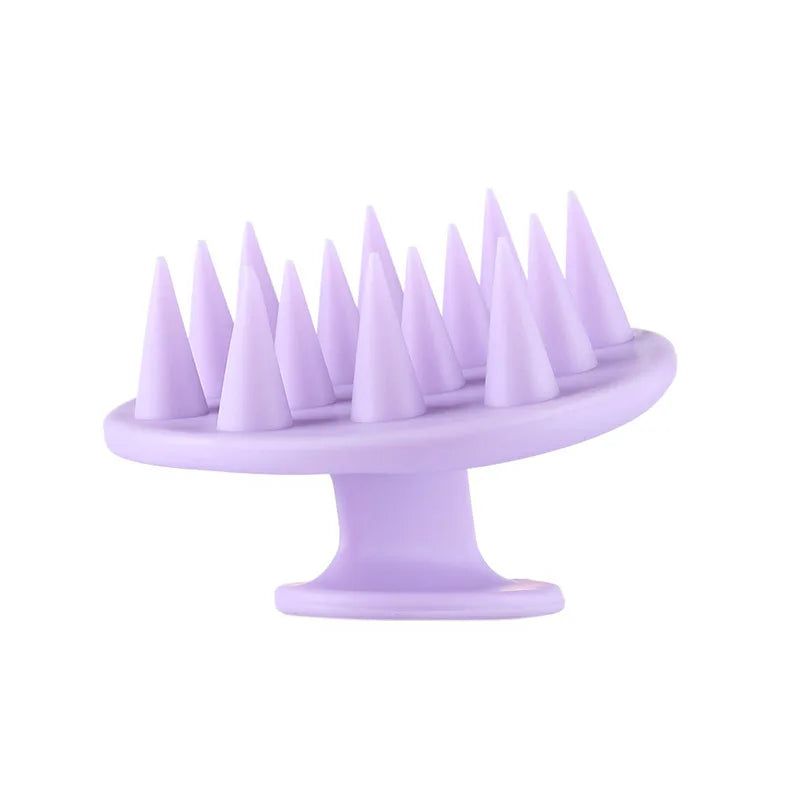 Escova de Massagem para Couro Cabeludo e Corpo – Silicone Macio | Ideal para Banho, Lavagem de Cabelos e SPA Caseiro