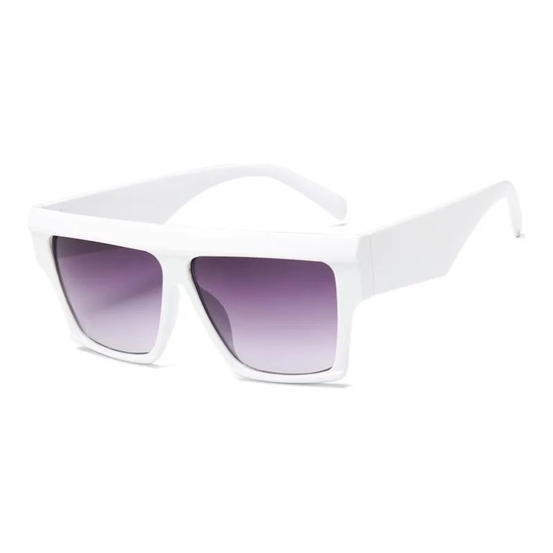 Óculos de Sol Quadrado Oversize MERCELYN – Unissex, Estilo Luxo, Proteção UV40