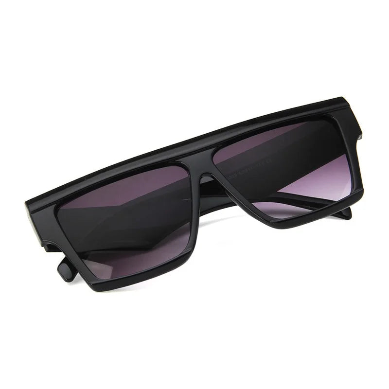 Óculos de Sol Quadrado Oversize MERCELYN – Unissex, Estilo Luxo, Proteção UV40