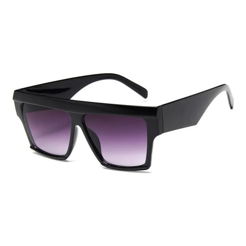 Óculos de Sol Quadrado Oversize MERCELYN – Unissex, Estilo Luxo, Proteção UV40