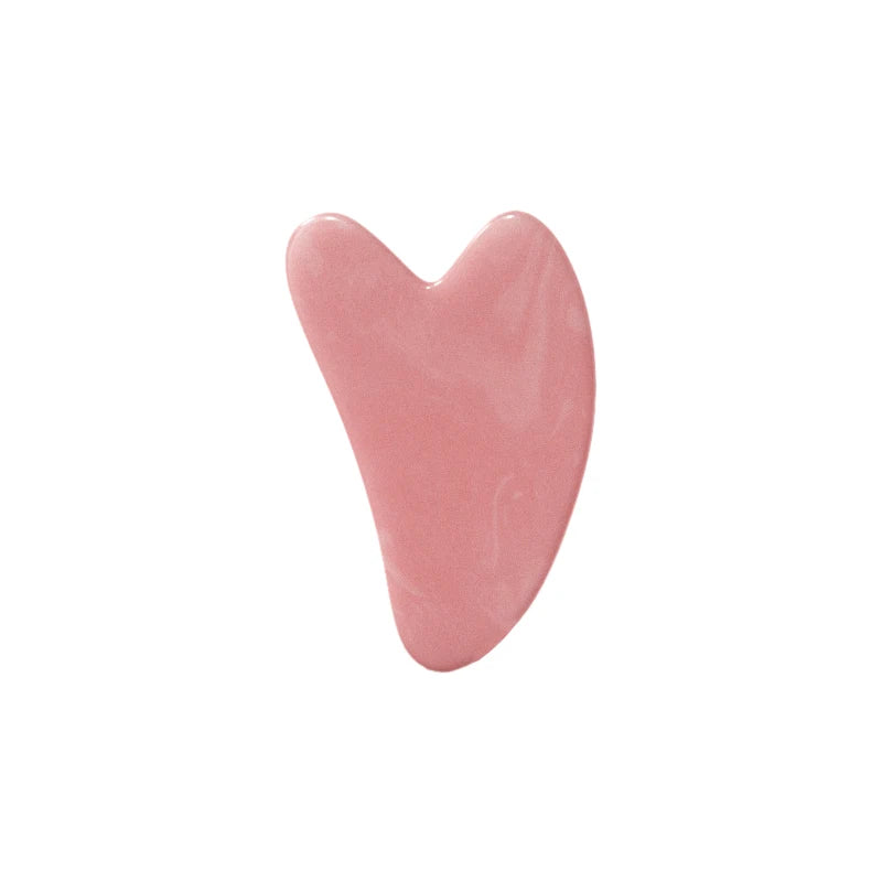 Massageador Facial Roller + Pedra Gua Sha em Quartzo