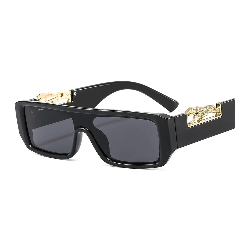 Óculos de Sol Leopardo Unissex – Design Quadrado Moderno MERCELYN