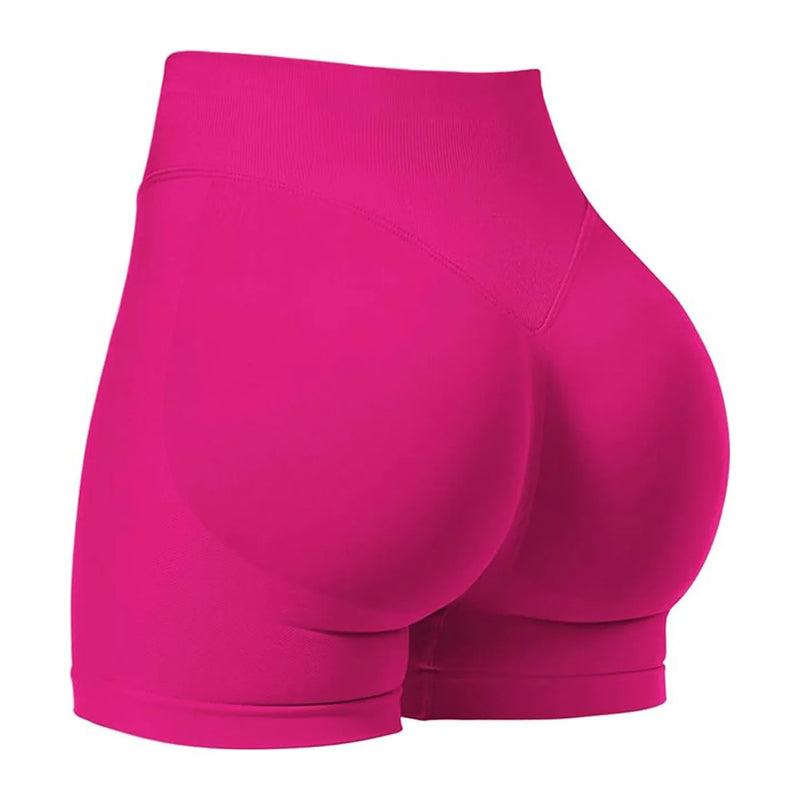 Shorts Esportivos Femininos – Sem Costura, Alta Elasticidade