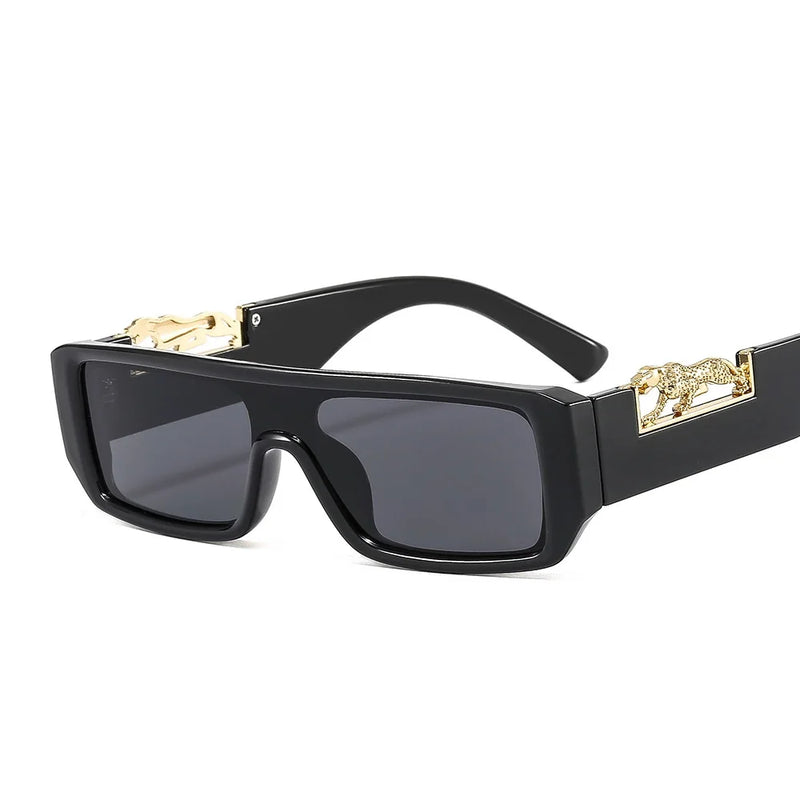 Óculos de Sol Leopardo Unissex – Design Quadrado Moderno MERCELYN