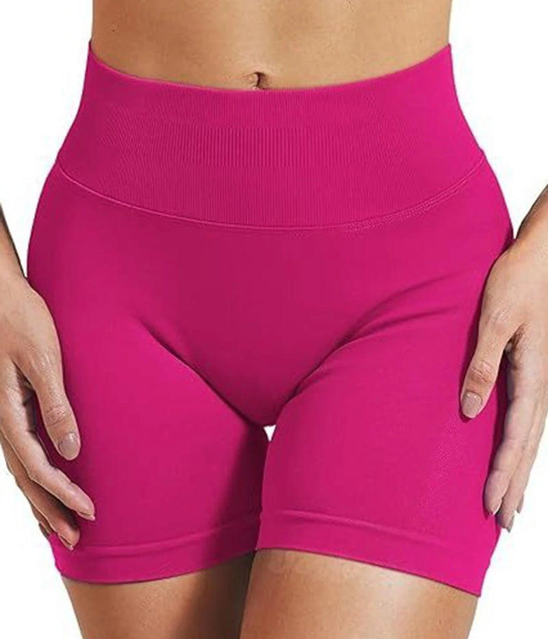 Shorts Esportivos Femininos – Sem Costura, Alta Elasticidade