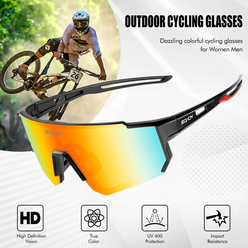 Óculos de Sol Esportivo Unissex | UV400 para Corrida, Ciclismo, Beach Tennis e Mais