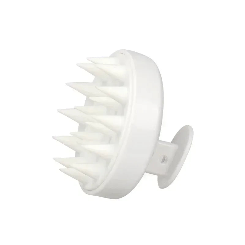 Escova Massageadora de Silicone e Frasco Shampoo/Tintura – 2 em 1 para Cabelos