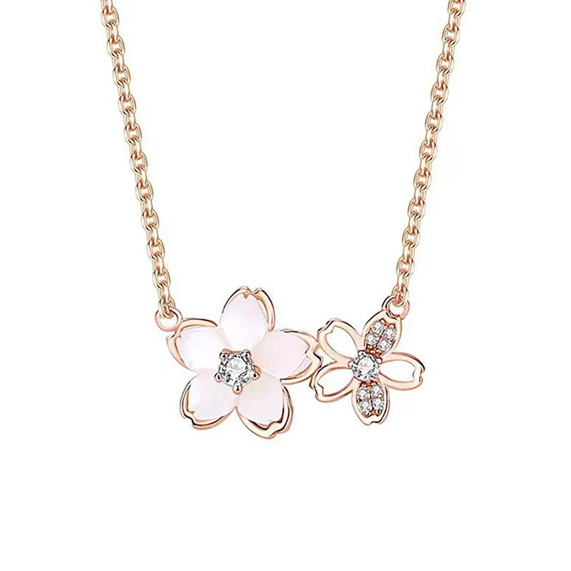 Colar de Flores de Cerejeira – Design Delicado, Material Durável e Perfeito para Presentes