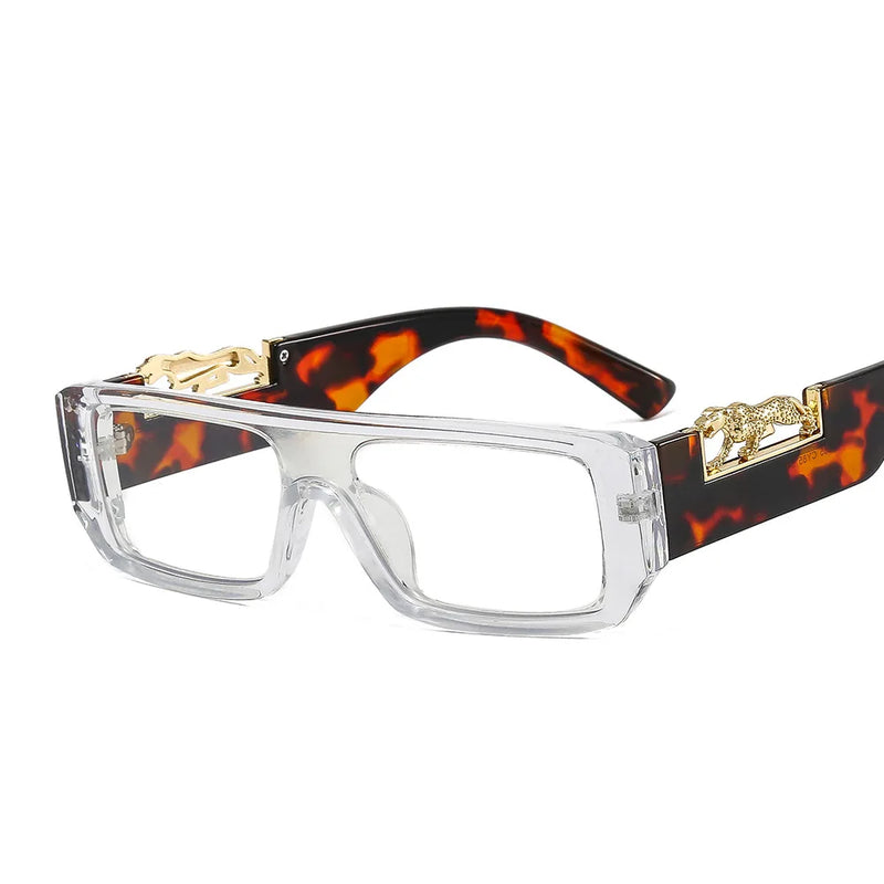 Óculos de Sol Leopardo Unissex – Design Quadrado Moderno MERCELYN