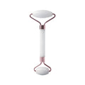 Massageador Facial Roller + Pedra Gua Sha em Quartzo