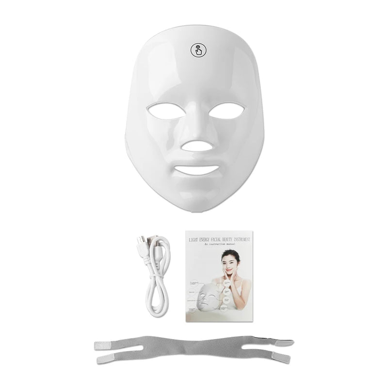 Máscara Facial de LED 7 Cores