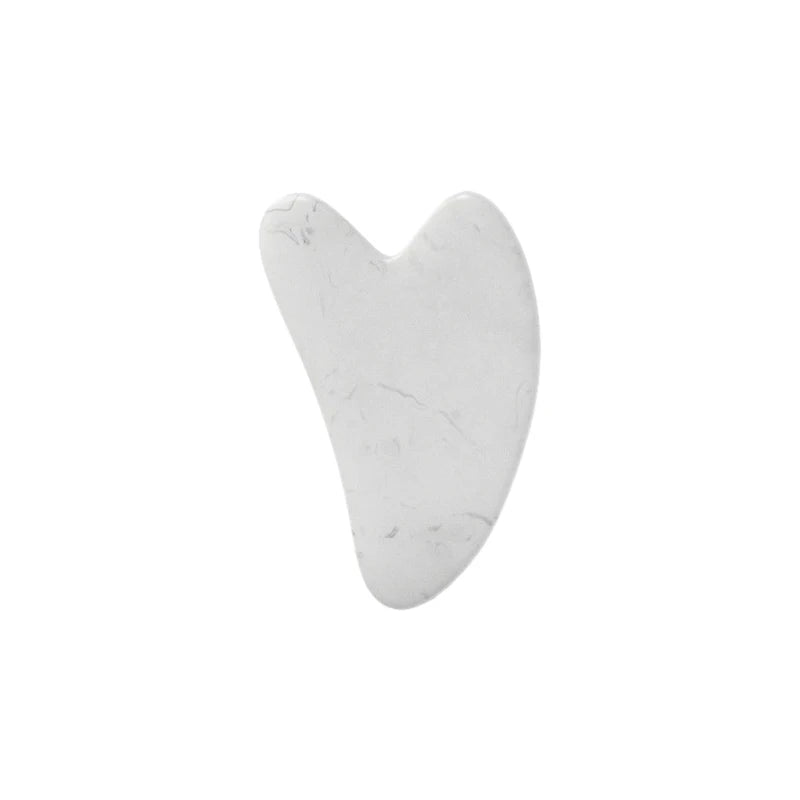 Massageador Facial Roller + Pedra Gua Sha em Quartzo