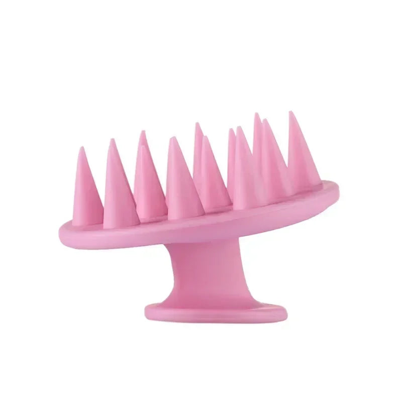 Escova de Massagem para Couro Cabeludo e Corpo – Silicone Macio | Ideal para Banho, Lavagem de Cabelos e SPA Caseiro