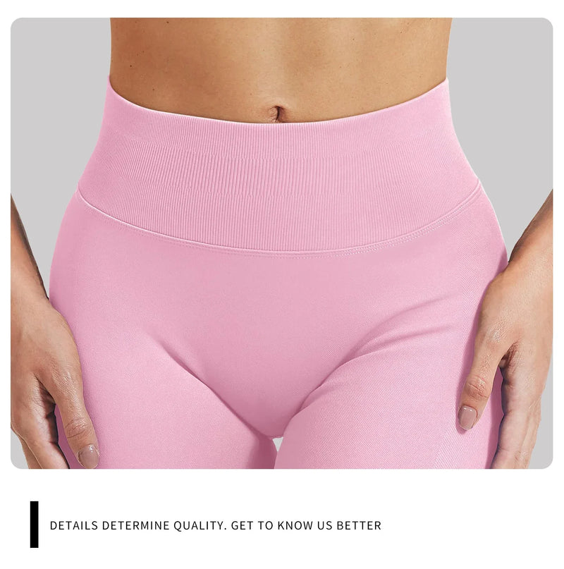 Shorts Esportivos Femininos – Sem Costura, Alta Elasticidade