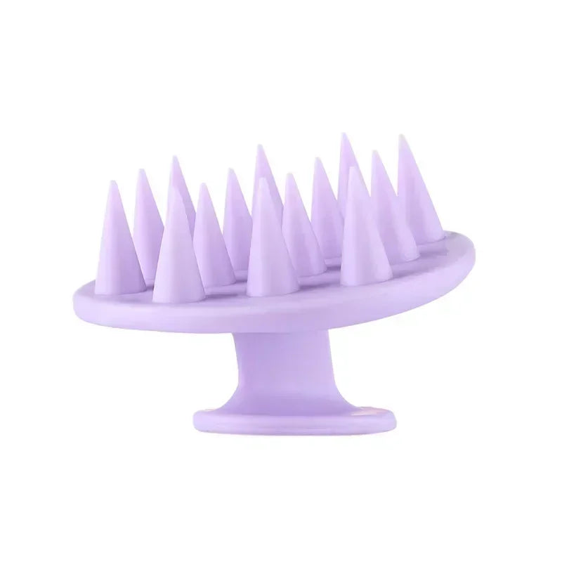 Escova de Massagem para Couro Cabeludo e Corpo – Silicone Macio | Ideal para Banho, Lavagem de Cabelos e SPA Caseiro