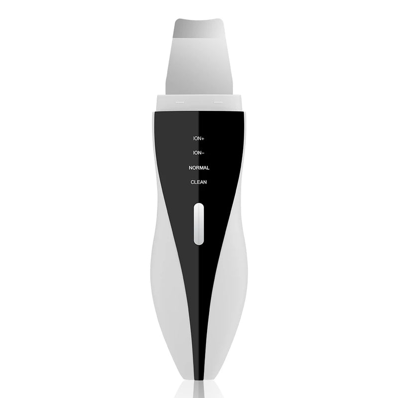 Espátula Ultrassônica Facial 4 em 1 – Limpeza Profunda, Lifting, Extração de Cravos e Rejuvenescimento com Luz LED