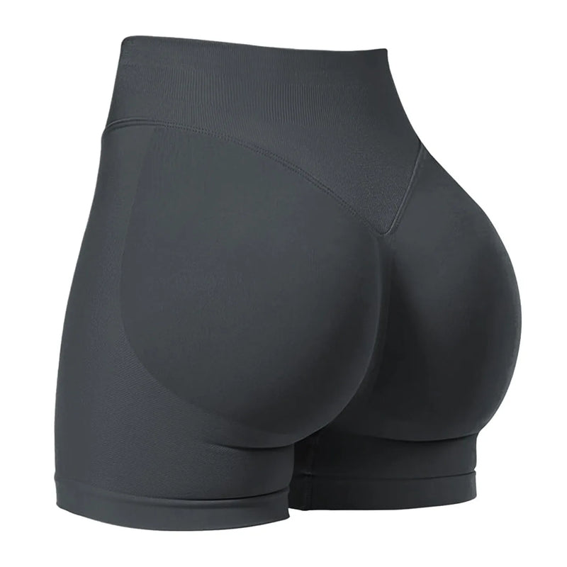 Shorts Esportivos Femininos – Sem Costura, Alta Elasticidade