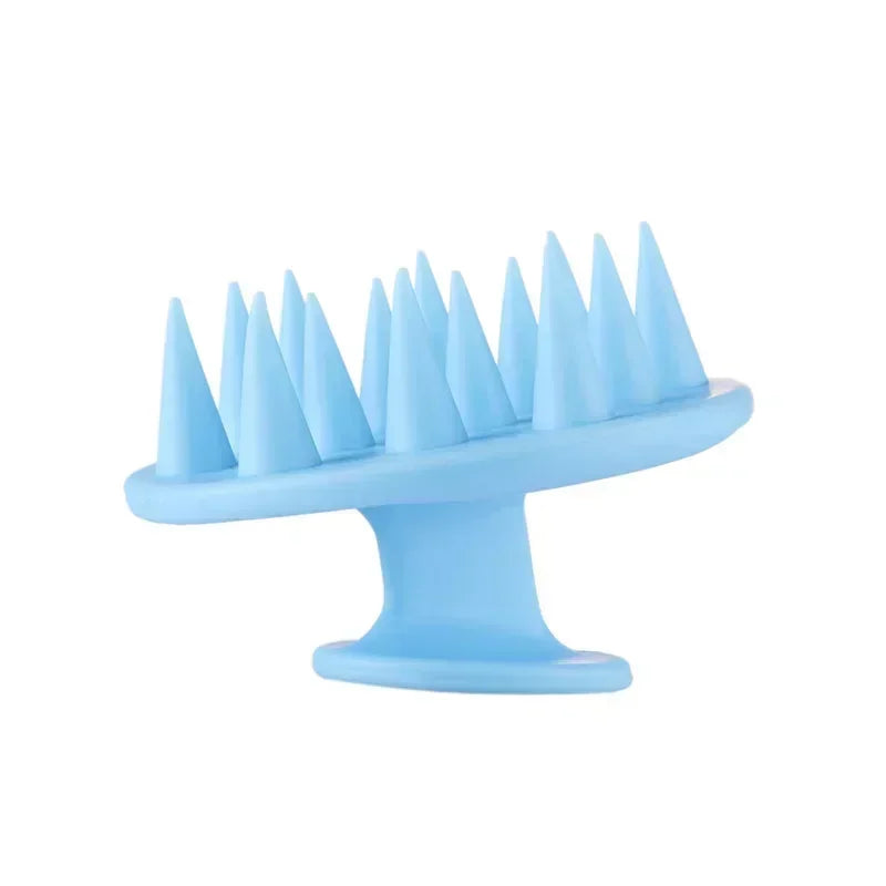 Escova de Massagem para Couro Cabeludo e Corpo – Silicone Macio | Ideal para Banho, Lavagem de Cabelos e SPA Caseiro