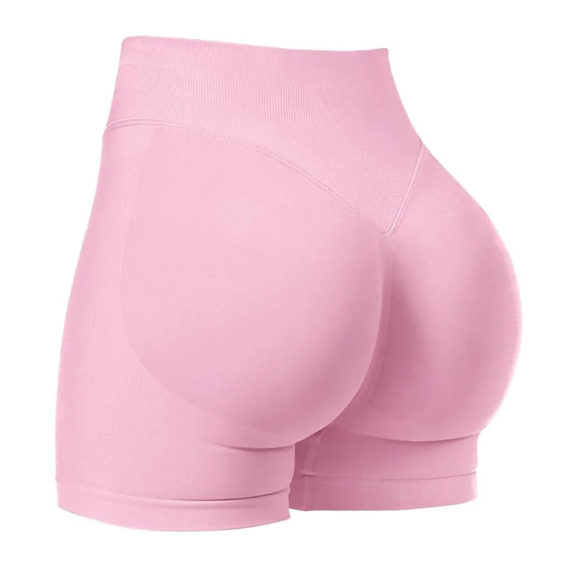Shorts Esportivos Femininos – Sem Costura, Alta Elasticidade