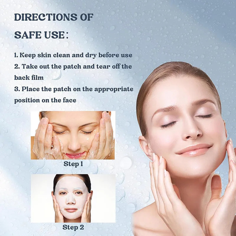 Máscara Noturna de Bio-Colágeno LAIKOU – 4 Unidades | Hidratação Profunda, Antienvelhecimento, Nutritiva, Brilho e Firmeza Facial