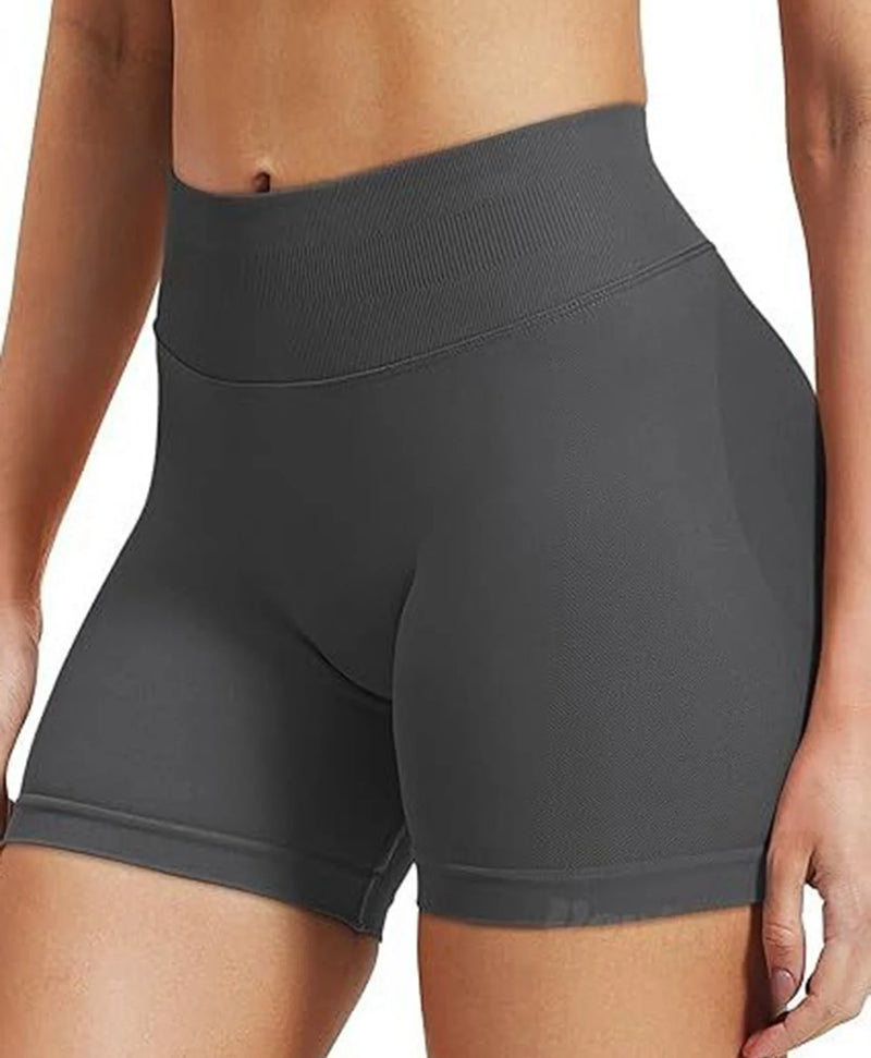 Shorts Esportivos Femininos – Sem Costura, Alta Elasticidade