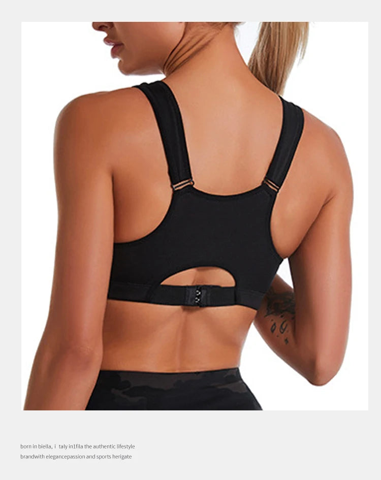 Top Esportivo Feminino com Zíper – Suporte