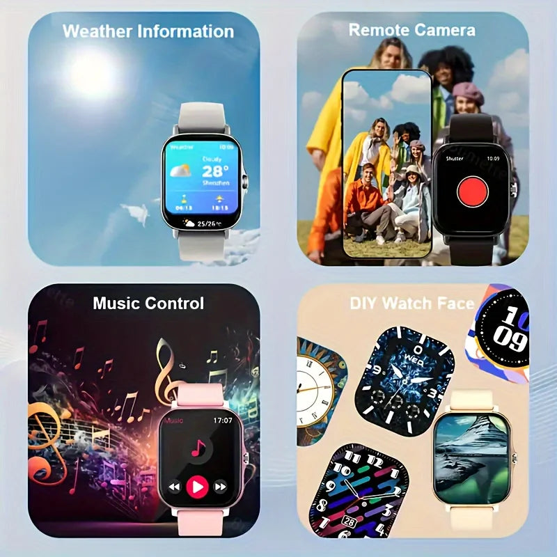 Smartwatch – Atenda Chamadas, Mensagens, Monitoramento Fitness e Sono