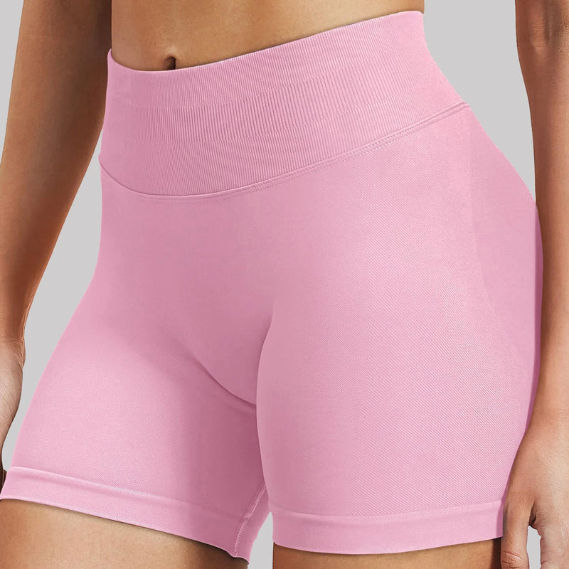 Shorts Esportivos Femininos – Sem Costura, Alta Elasticidade