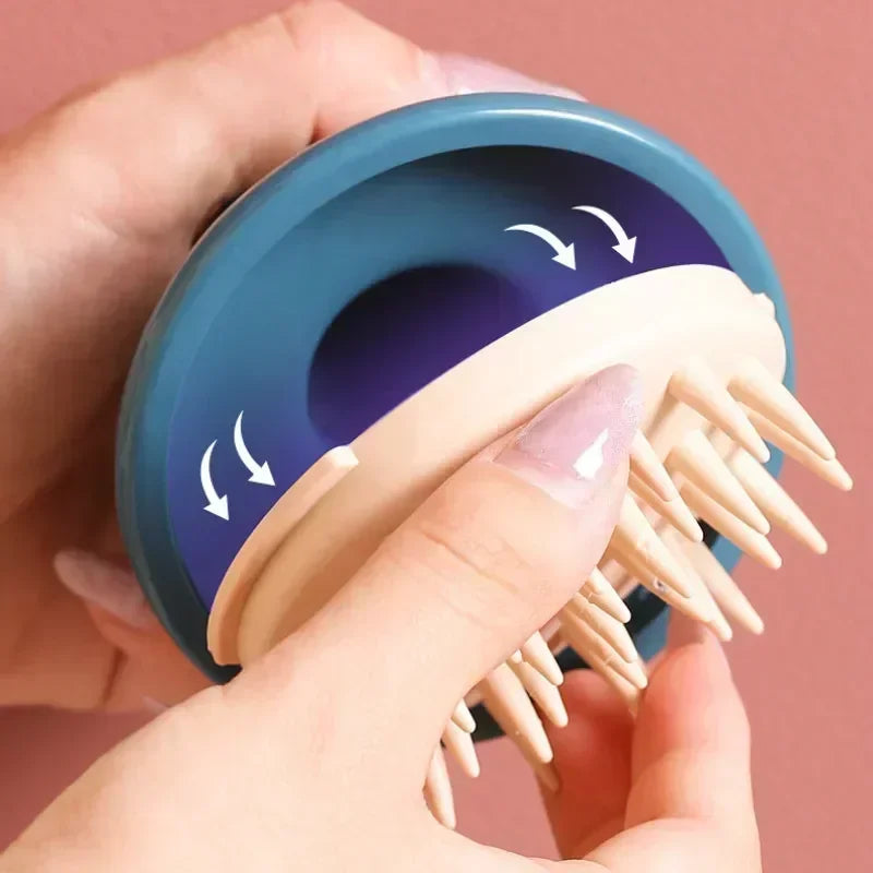 Escova de Massagem para Couro Cabeludo e Corpo – Silicone Macio | Ideal para Banho, Lavagem de Cabelos e SPA Caseiro