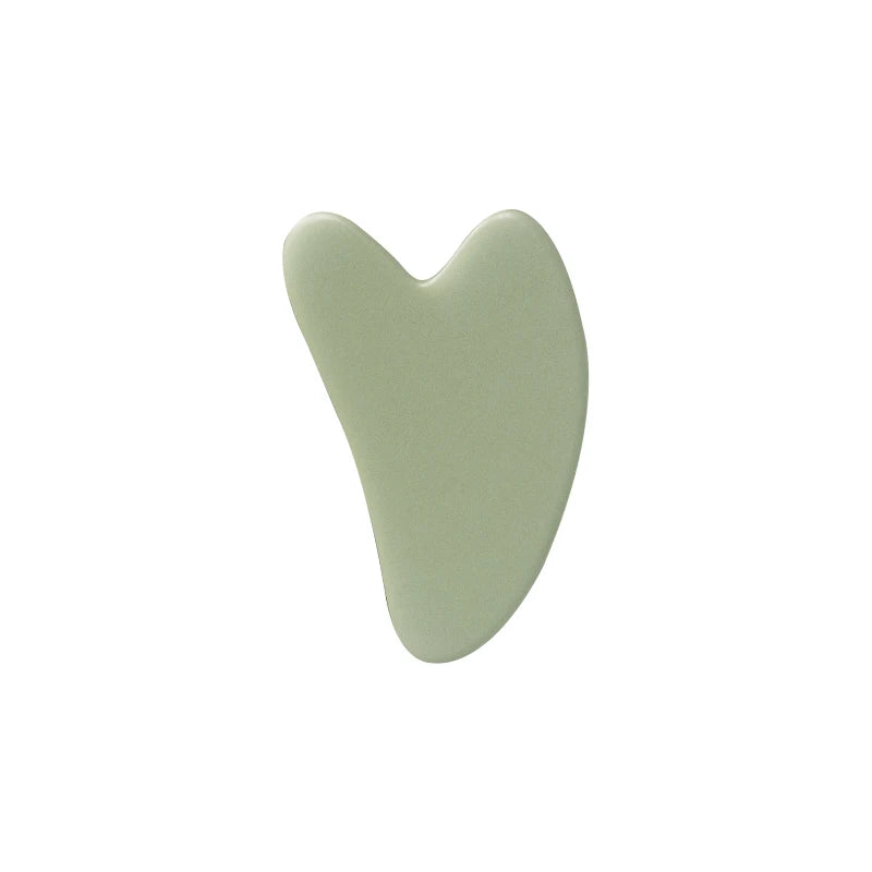 Massageador Facial Roller + Pedra Gua Sha em Quartzo