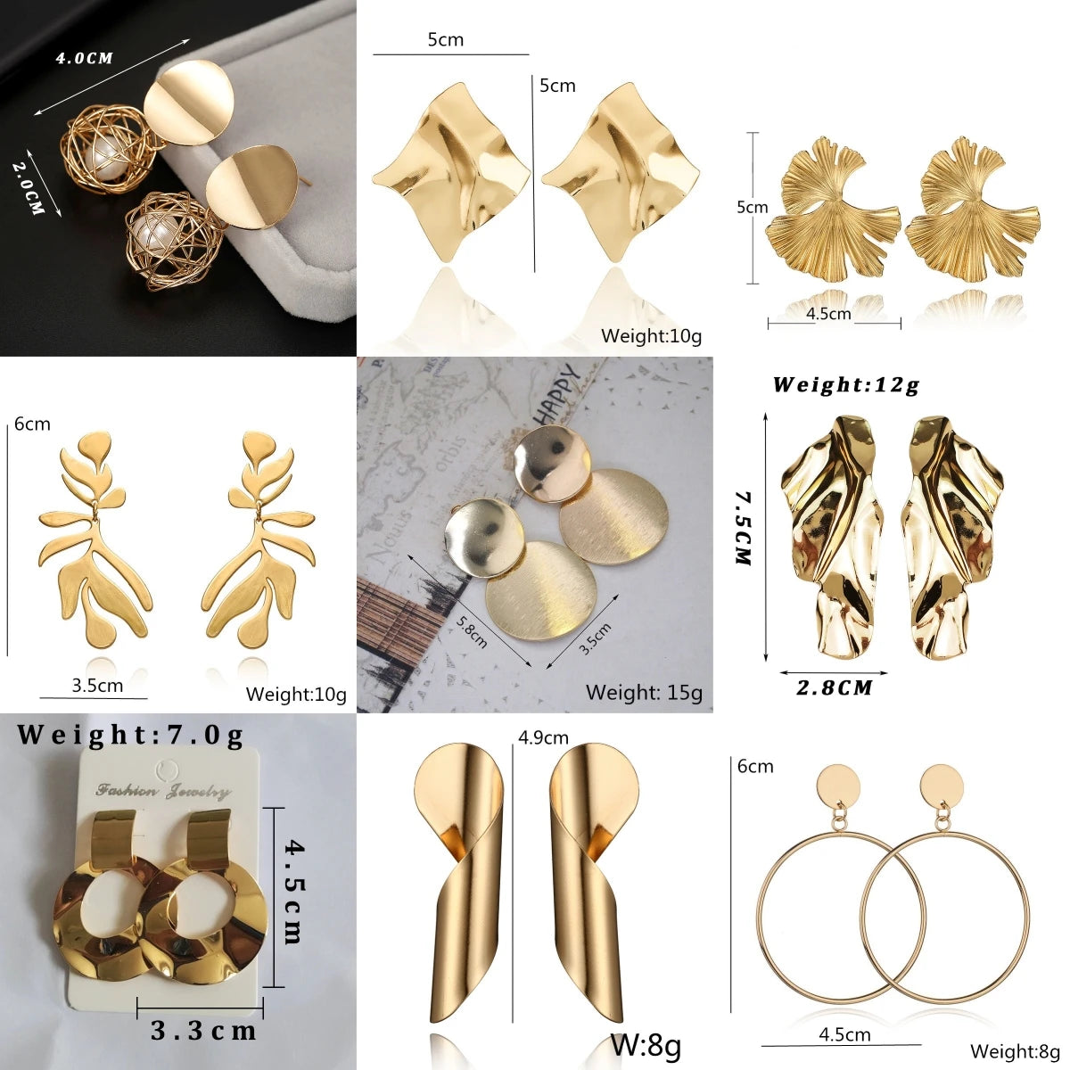 Brincos com Design Geométrico – Estilo Vintage e Sofisticado