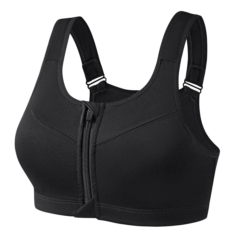 Top Esportivo Feminino com Zíper – Suporte