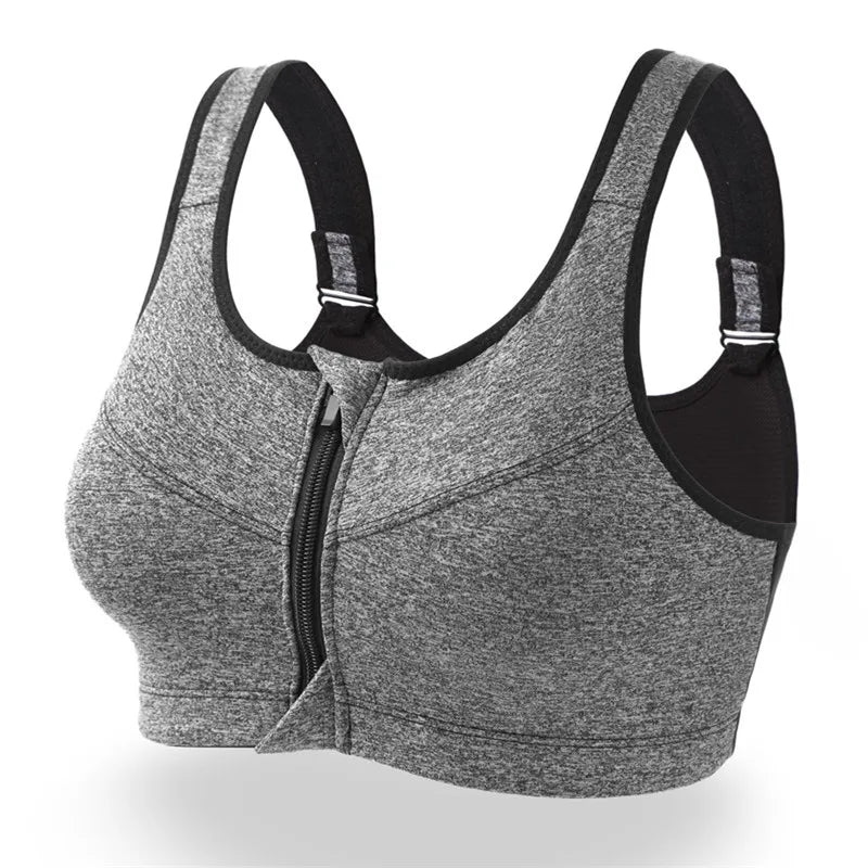 Top Esportivo Feminino com Zíper – Suporte