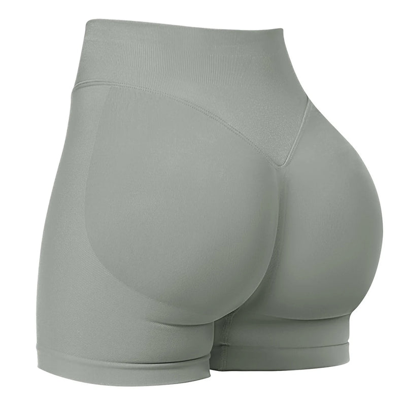 Shorts Esportivos Femininos – Sem Costura, Alta Elasticidade