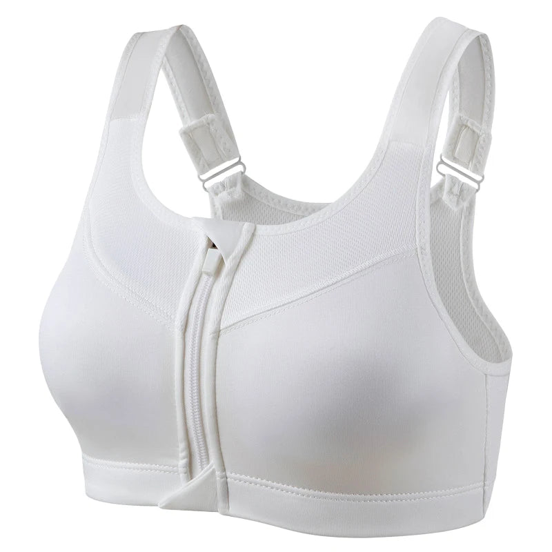 Top Esportivo Feminino com Zíper – Suporte