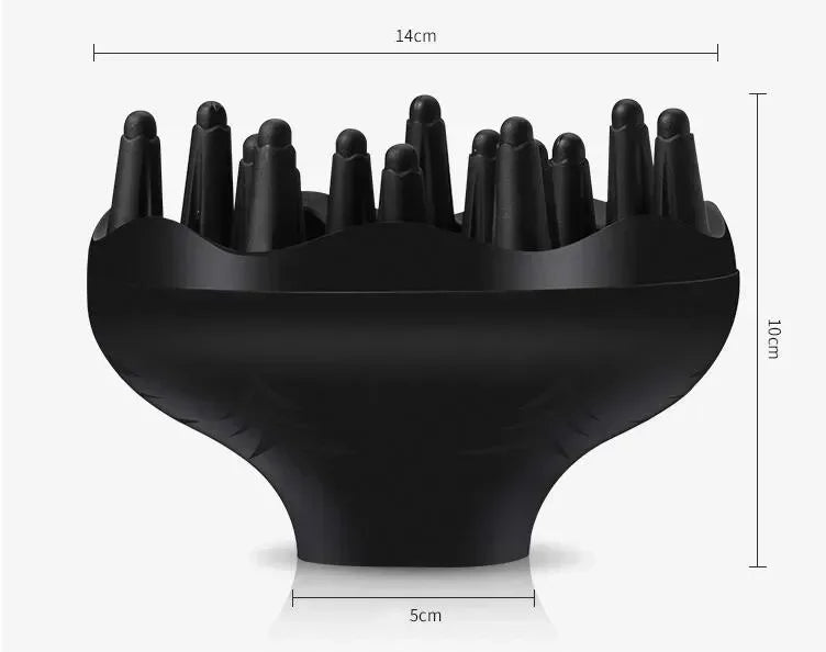 Difusor para Secador de Cabelo – Dobrável e Leve | Capa Adaptável para Bicos de 4 a 4,5 cm