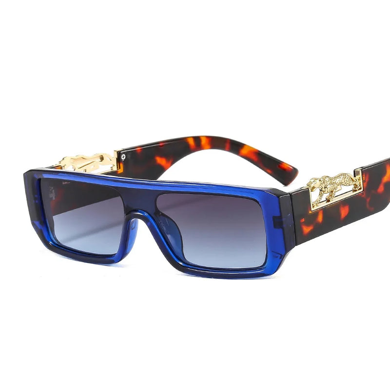 Óculos de Sol Leopardo Unissex – Design Quadrado Moderno MERCELYN