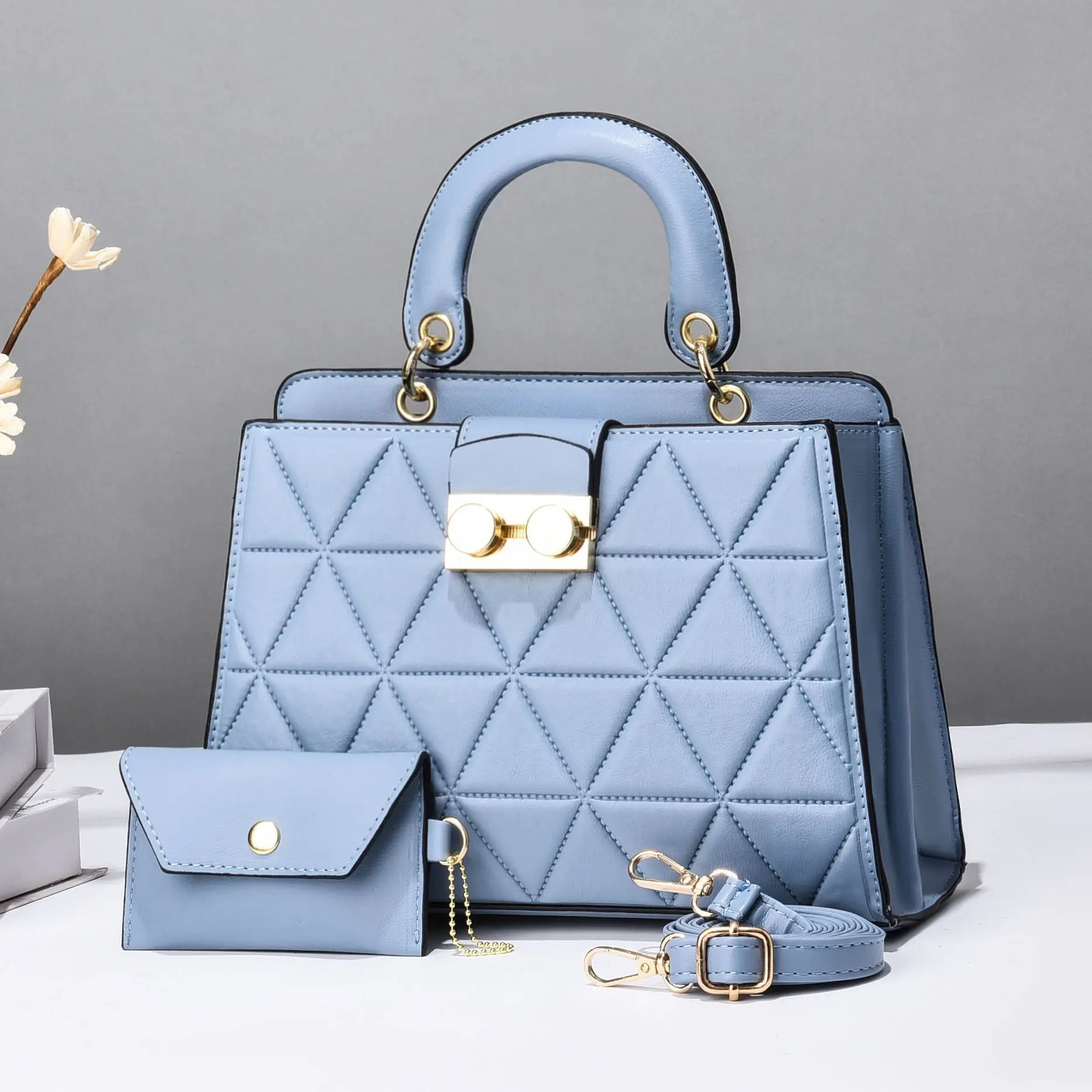Bolsa de Ombro Quadrada – Estilo Retrô, Alça Única