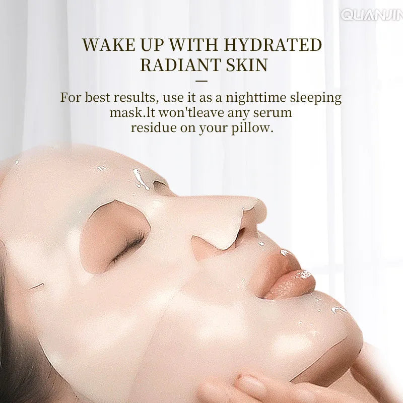 Máscara Facial Noturna de Bio-Colágeno LAIKOU – 4 Unidades | Hidratação Profunda, Antienvelhecimento, Firmadora e Iluminadora