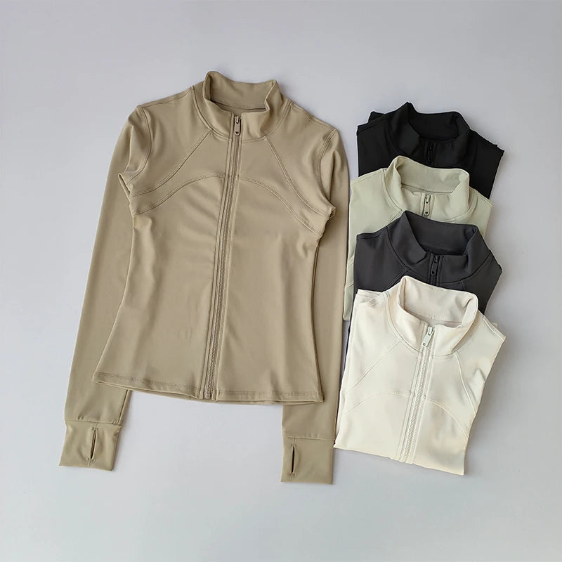Jaqueta Feminina Esportiva – Gola Alta